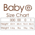 baby e - organic cotton bodysuit, natural